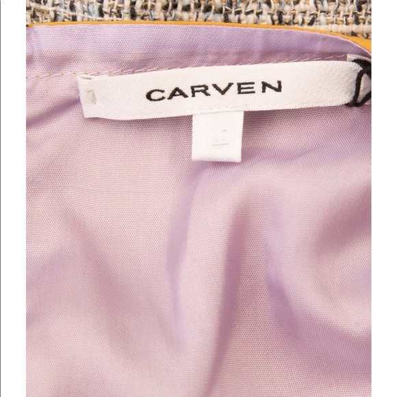NWT CARVEN TRAPEZE TWEED MINI DRESS SIZE EU40 US8 - Picture 6 of 9